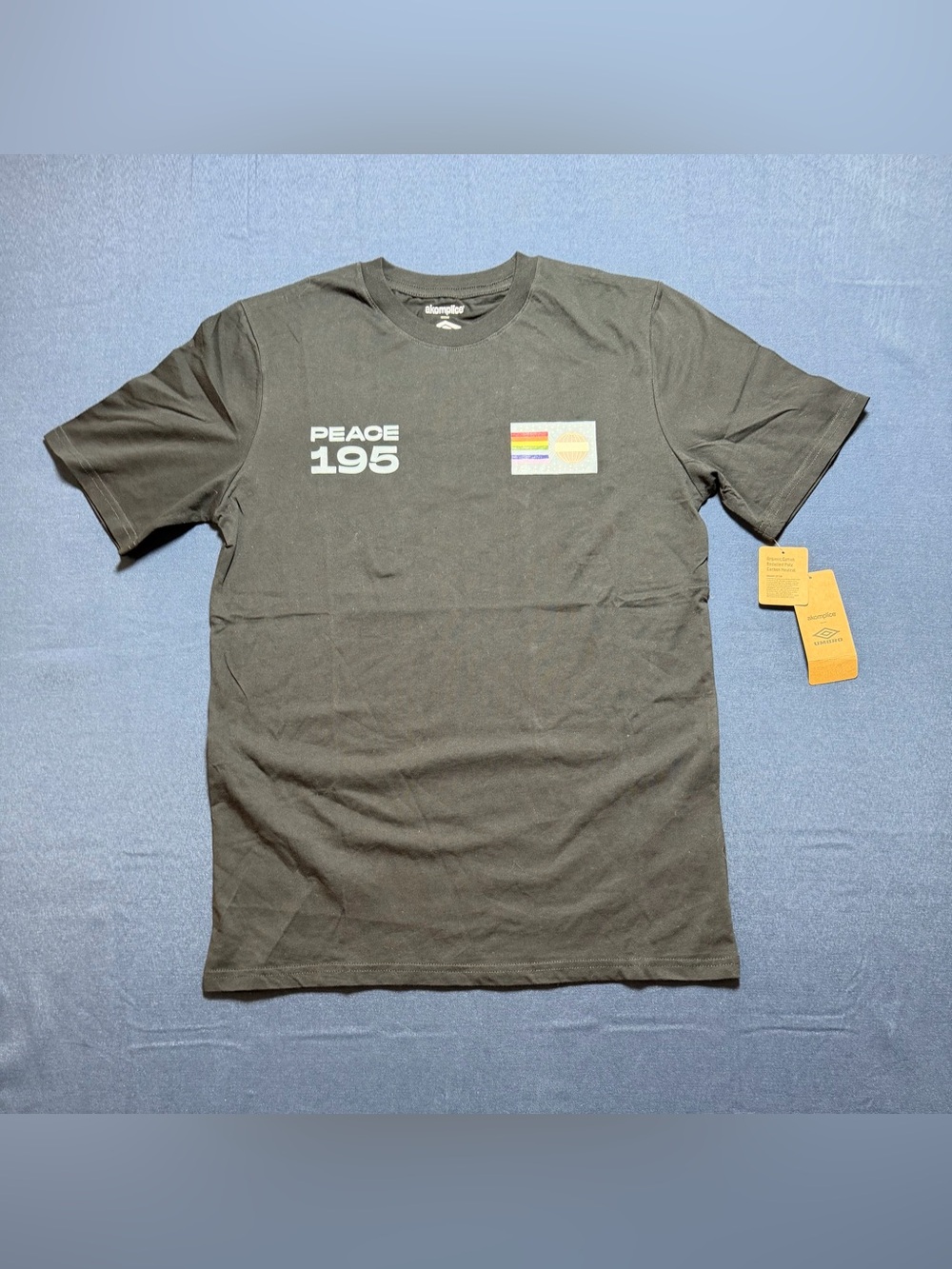 Akomplice x Umbro Peace 195 Organic Cotton T-Shirt Medium NWT